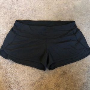 Black Lulu lemon running shorts